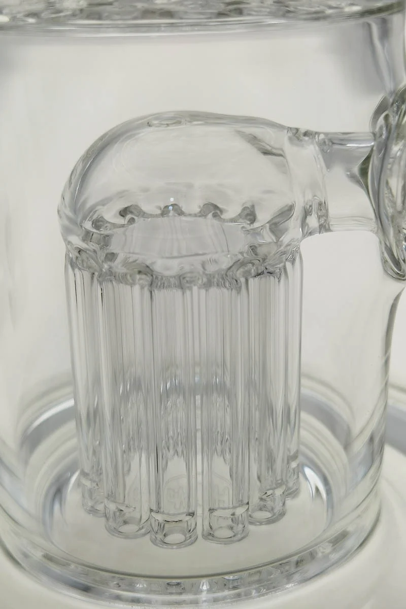 TAG - 12" Bent Neck Fixed Double 12 Arm Tree Dab Rig Bong 65x5MM - Image 13