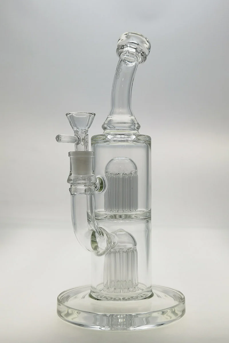 TAG - 12" Bent Neck Fixed Double 12 Arm Tree Dab Rig Bong 65x5MM - Image 18