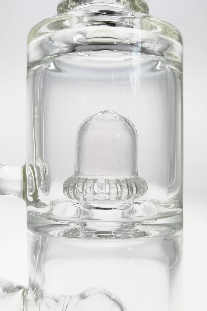TAG - 9" Bent Neck Double Super Slit UFO Dab Rig Bong 55x5MM (14MM Female) - Image 8