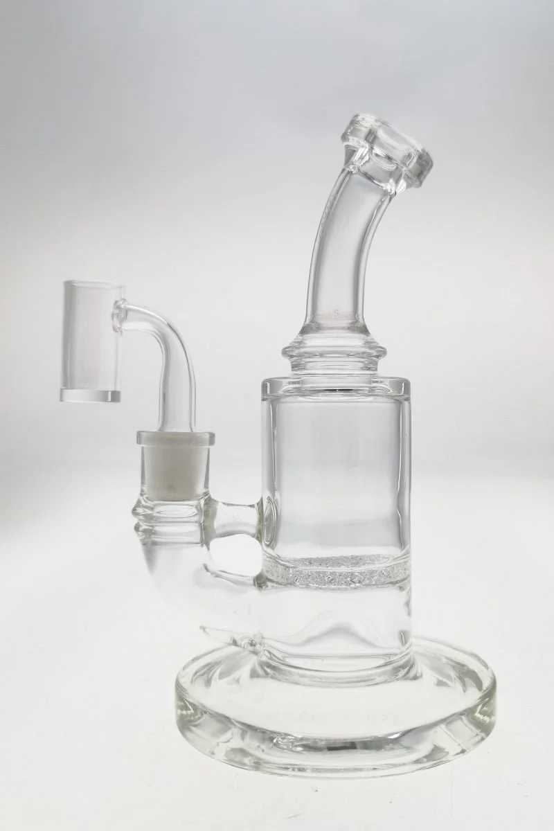 TAG - 7.5" Bent Neck Single Fritted Disc Dab Rig 50x5MM (14MM Female) - Image 4