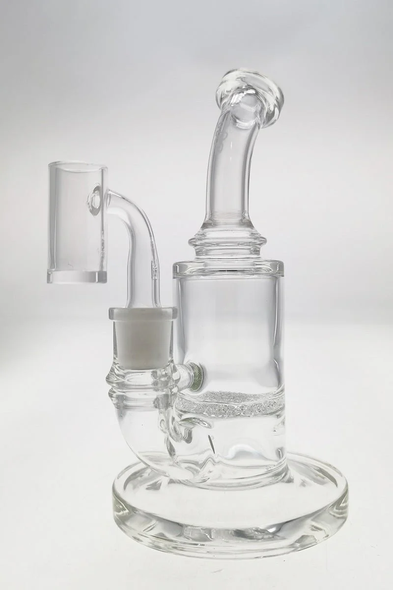 TAG - 7.5" Bent Neck Single Fritted Disc Dab Rig 50x5MM (14MM Female) - Image 5