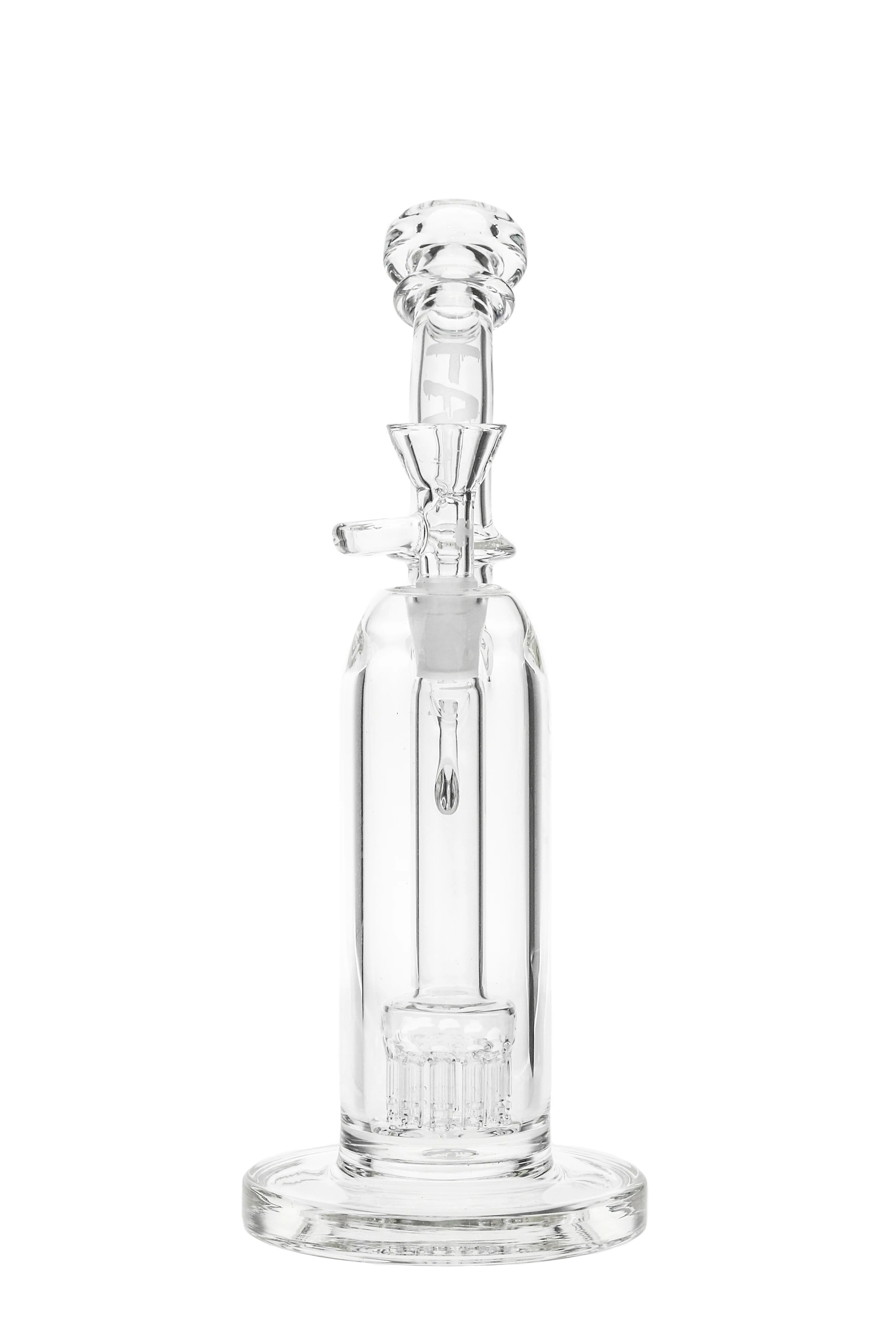 TAG - 9" Fixed 12 Arm Tree Sherlock Bubbler Dab Rig 50x5MM (14MM Female) - Image 2