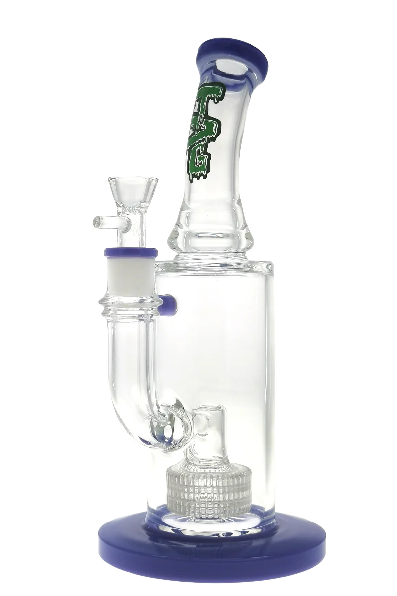 TAG - 12" Bent Neck Super Slit Matrix Bong 75x5MM (18MM Female) - Image 4