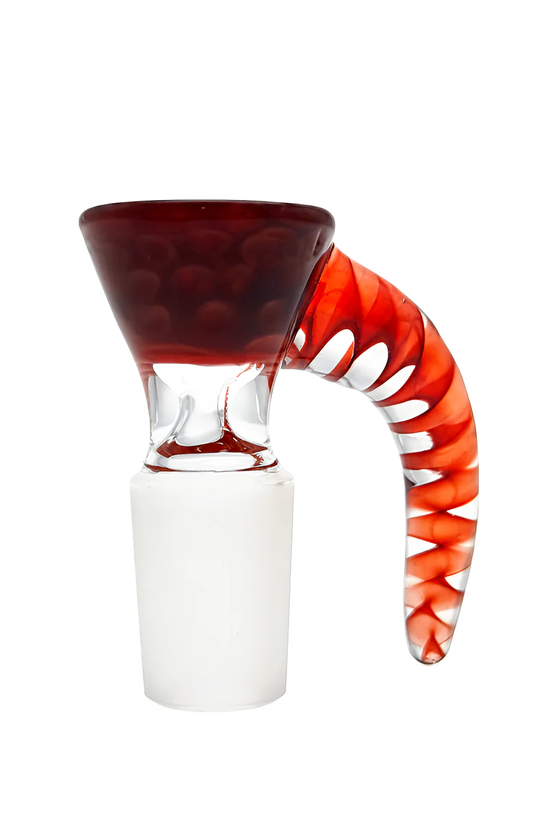 TAG - Horn Handle Single Hole Bong Slide Bowl Piece - Image 2