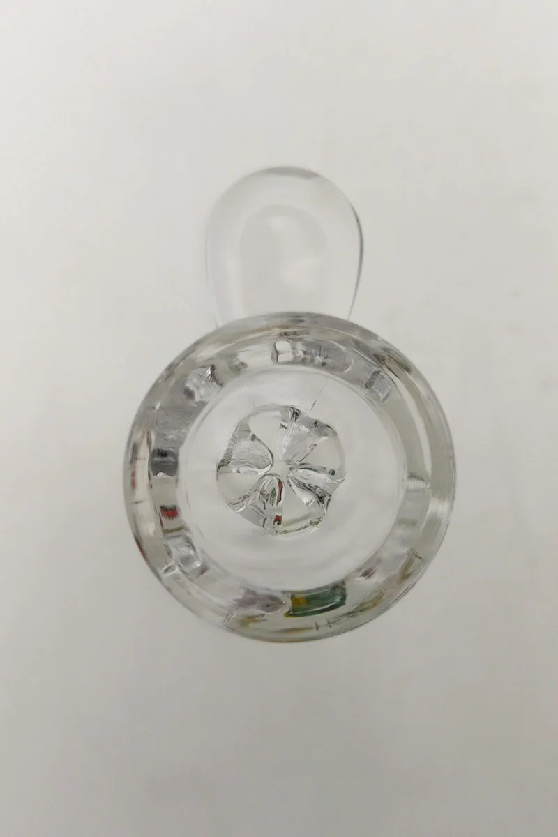 TAG - Multi Fitting Bong Slide Bowl Piece - 14MM + 18MM Male with Pinched Screen and Handle - Image 8