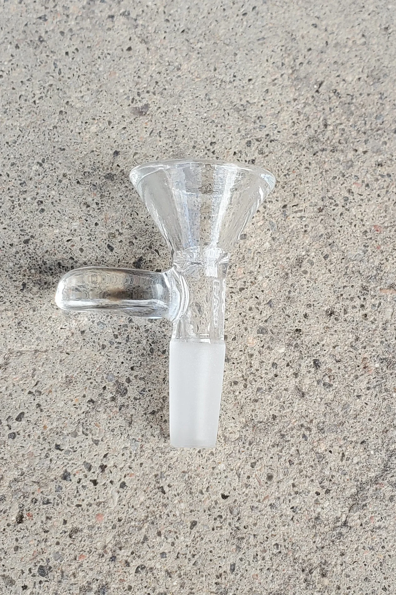 TAG - Built In Screen Bong Slide Bowl Piece with Handle (10MM Male)