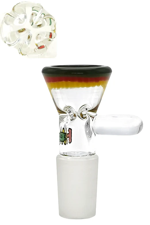 TAG - Pinched Screen Bong Slide Bowl Piece with Handle - Image 11