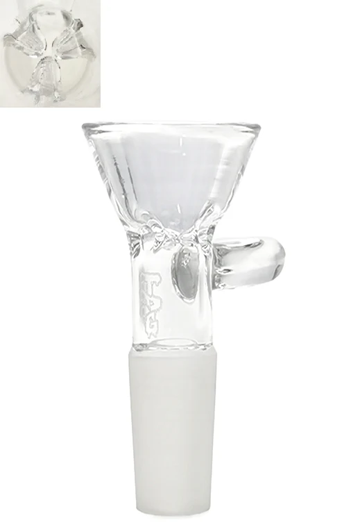TAG - Pinched Screen Bong Slide Bowl Piece with Handle - Image 3