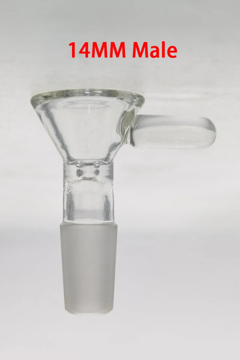 TAG - Single Hole Bong Slide Bowl Piece with Handle - Image 22
