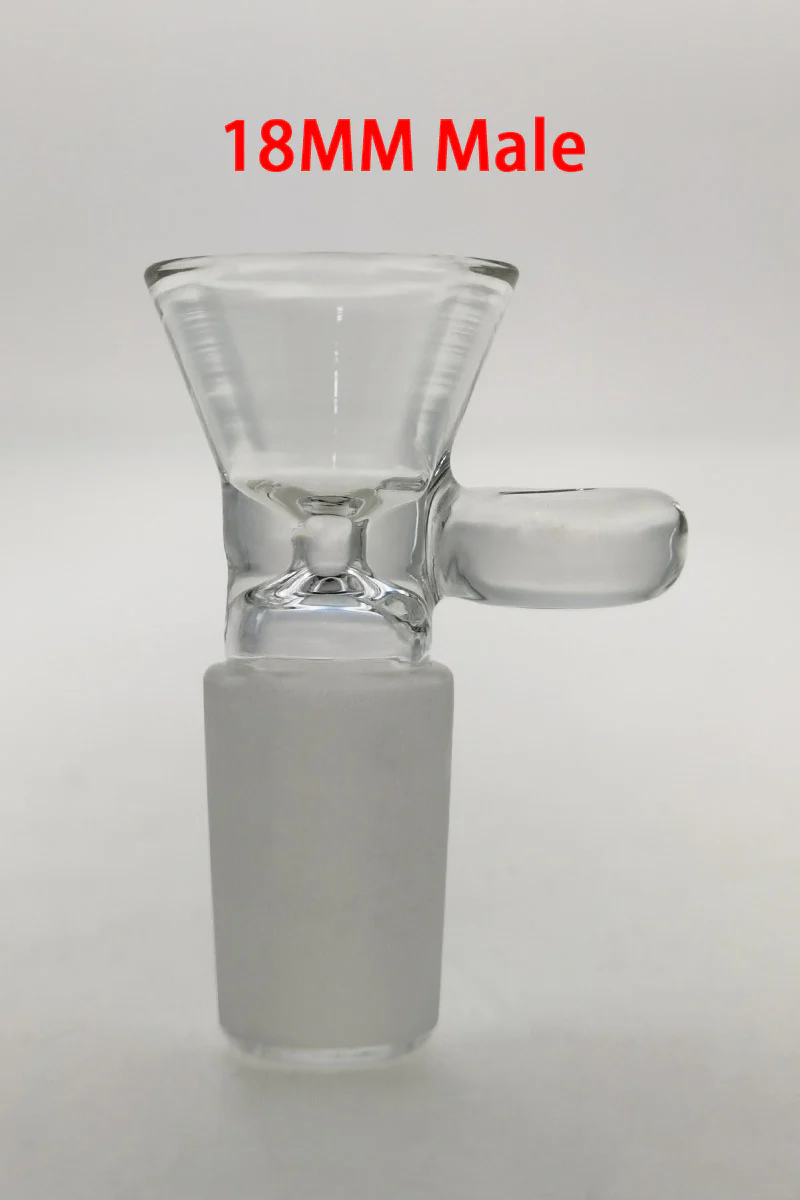 TAG - Single Hole Bong Slide Bowl Piece with Handle - Image 26