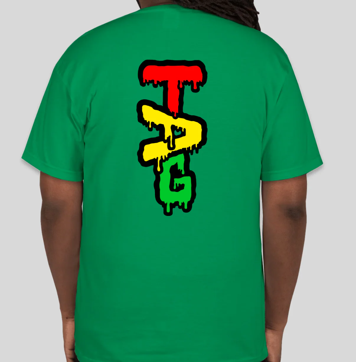 TAG T-Shirt - Green Shirt - Rasta Label - Image 2