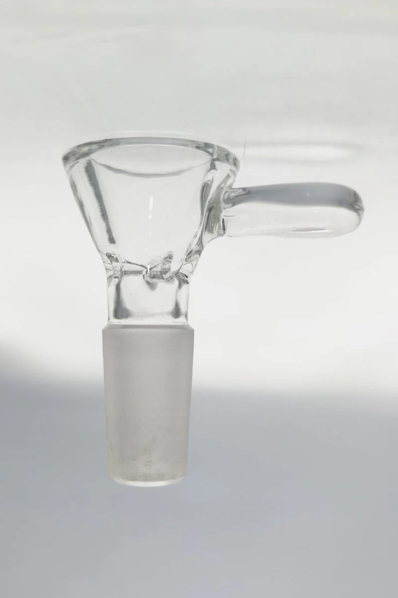 TAG - Pinched Screen Bong Slide Bowl Piece with Raised Handle
