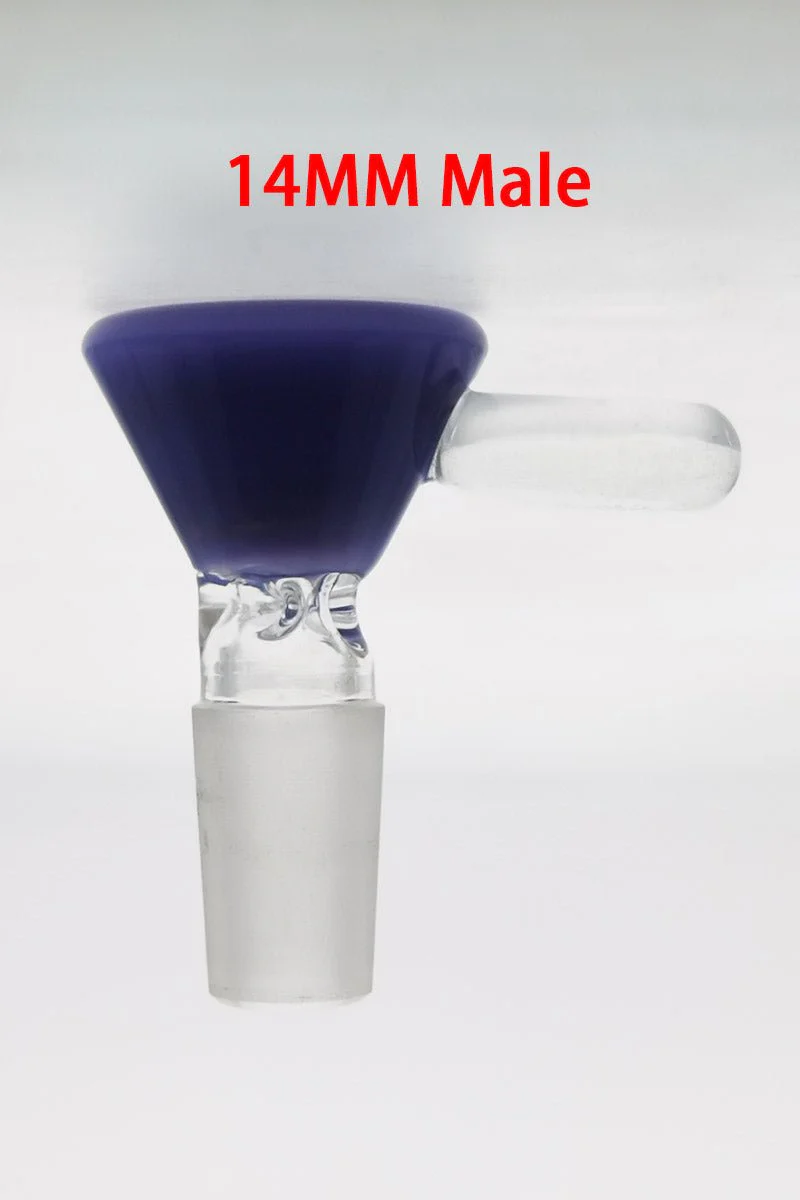 TAG - Pinched Screen Bong Slide Bowl Piece with Raised Handle - Image 20