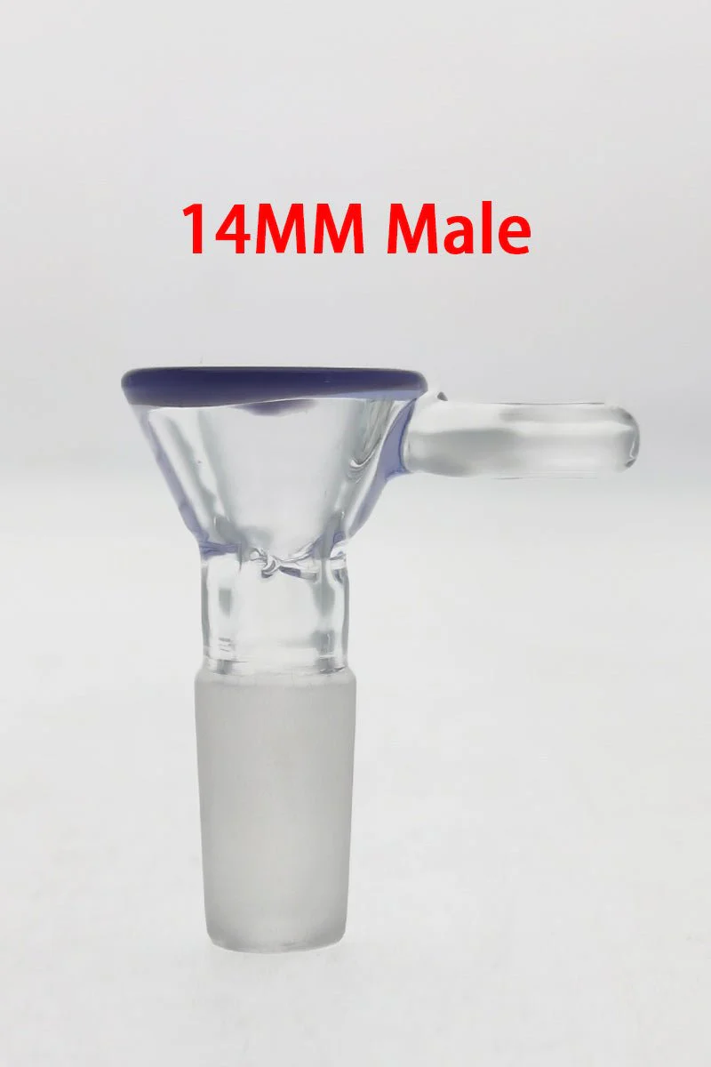 TAG - Pinched Screen Bong Slide Bowl Piece with Raised Handle - Image 22