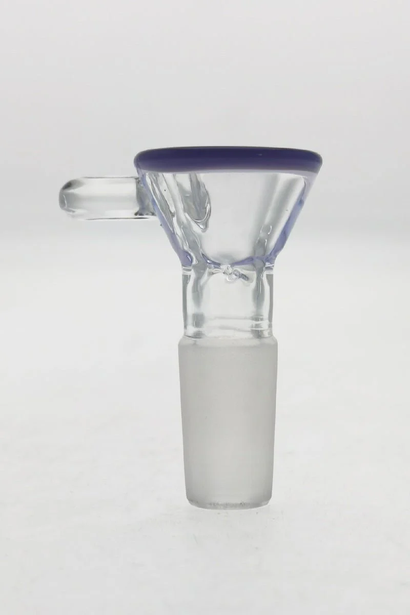 TAG - Pinched Screen Bong Slide Bowl Piece with Raised Handle - Image 24