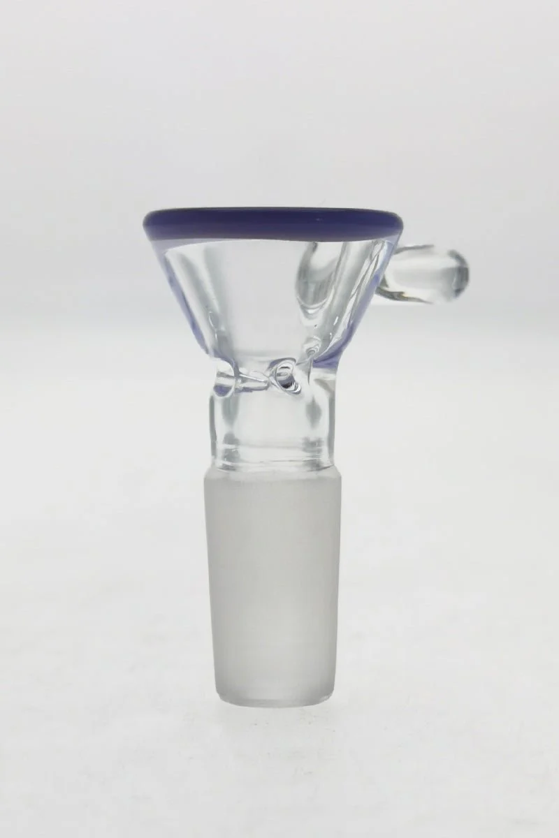 TAG - Pinched Screen Bong Slide Bowl Piece with Raised Handle - Image 25
