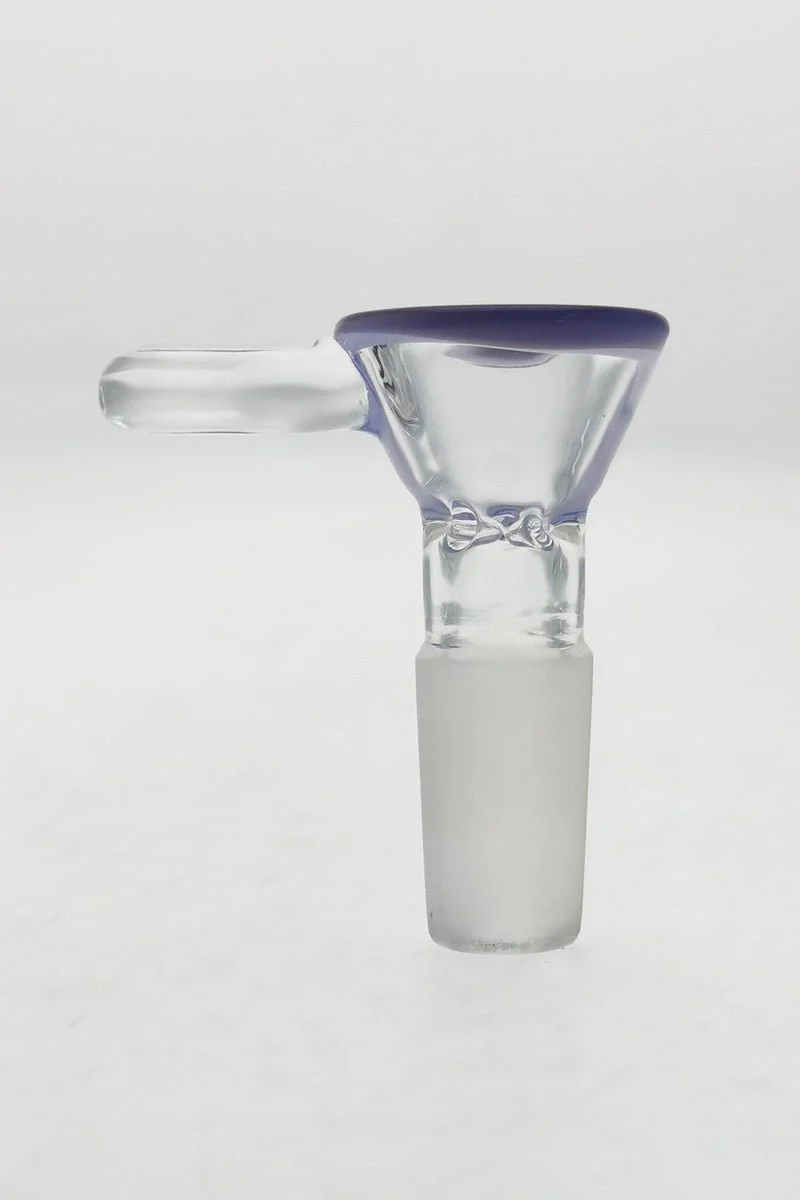TAG - Pinched Screen Bong Slide Bowl Piece with Raised Handle - Image 27