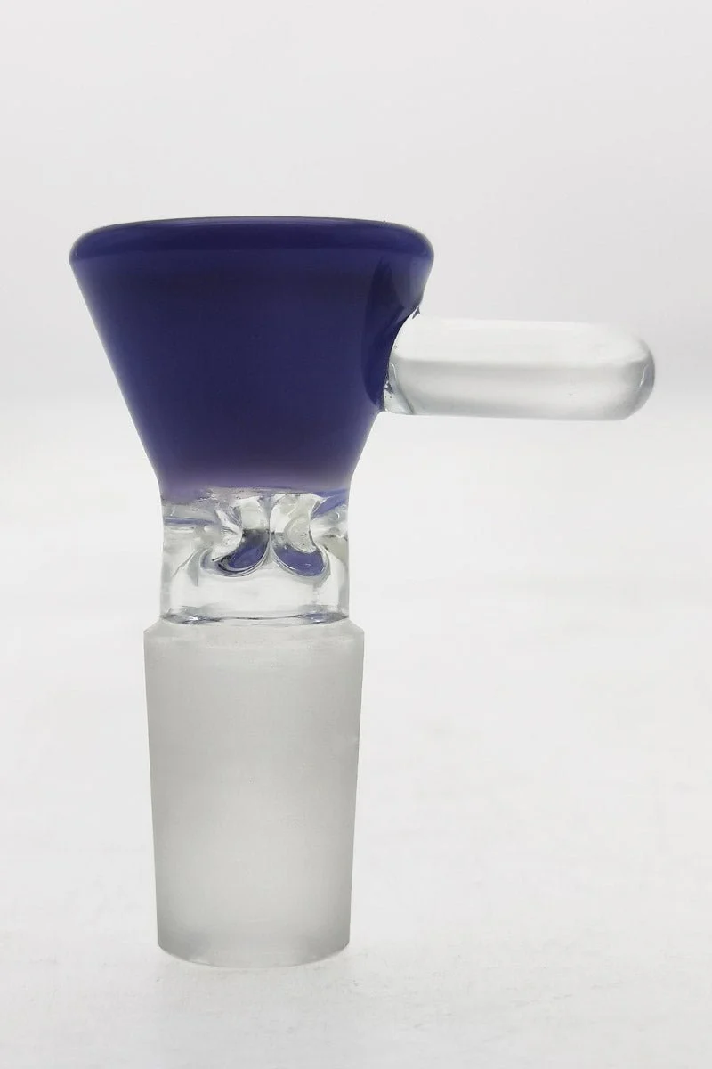 TAG - Pinched Screen Bong Slide Bowl Piece with Raised Handle - Image 30