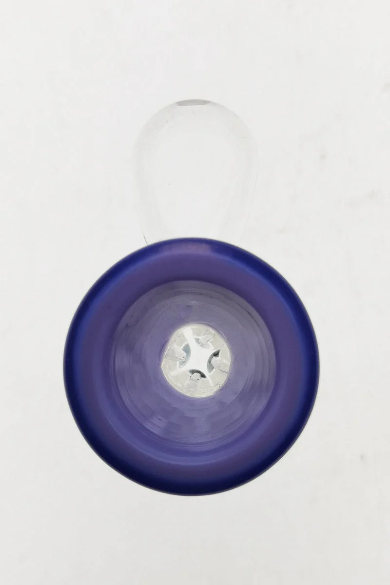 TAG - Pinched Screen Bong Slide Bowl Piece with Raised Handle - Image 35