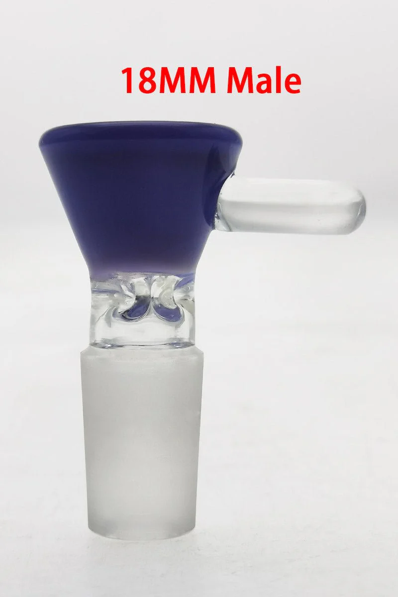 TAG - Pinched Screen Bong Slide Bowl Piece with Raised Handle - Image 37