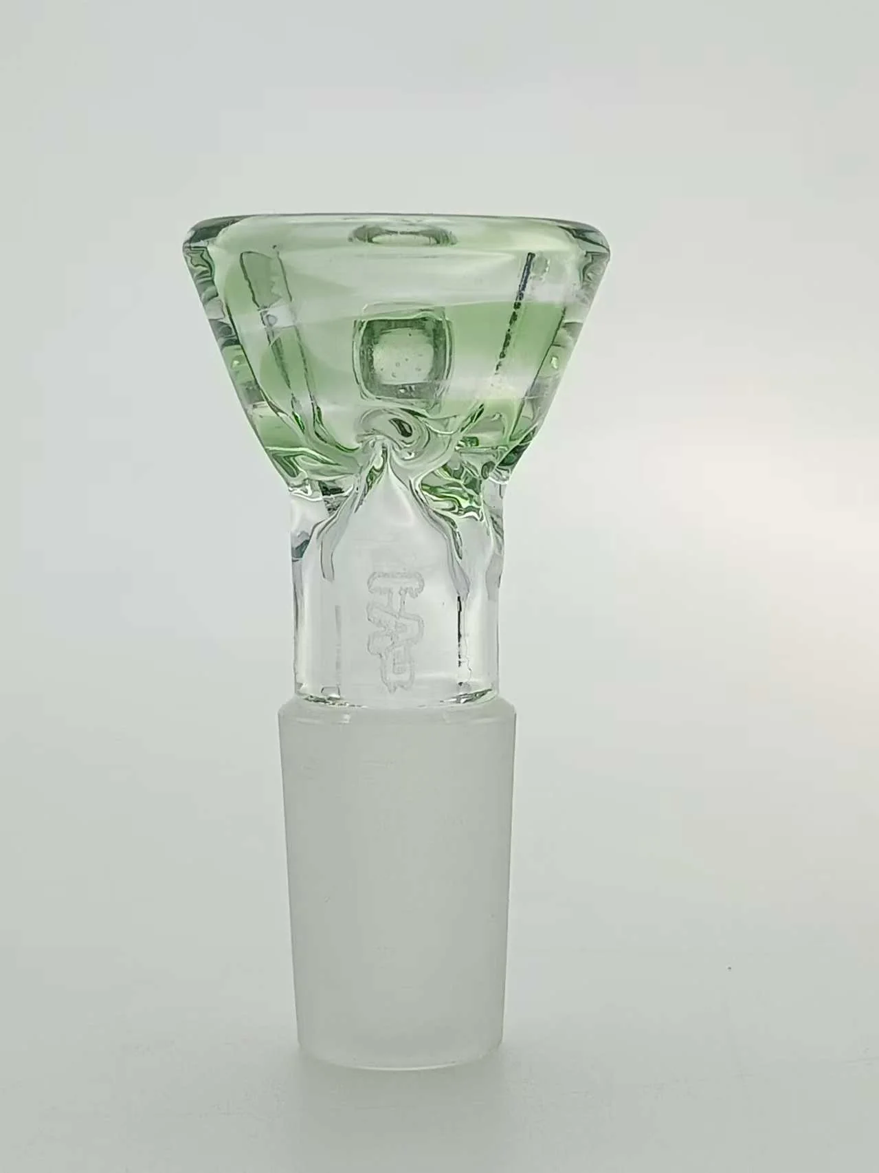 TAG - Pinched Screen Bong Slide Bowl Piece with Raised Handle - Image 38
