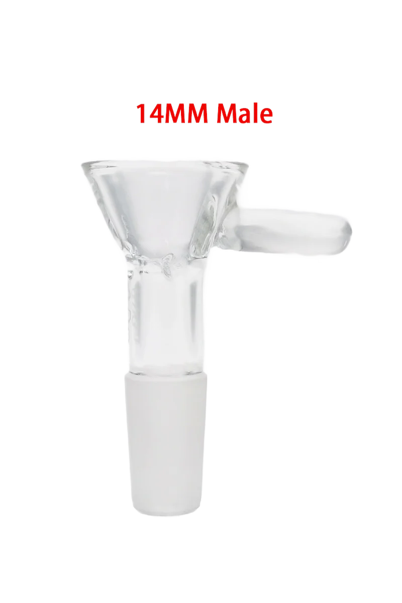 TAG - Pinched Screen Bong Slide Bowl Piece with Raised Handle - Image 41