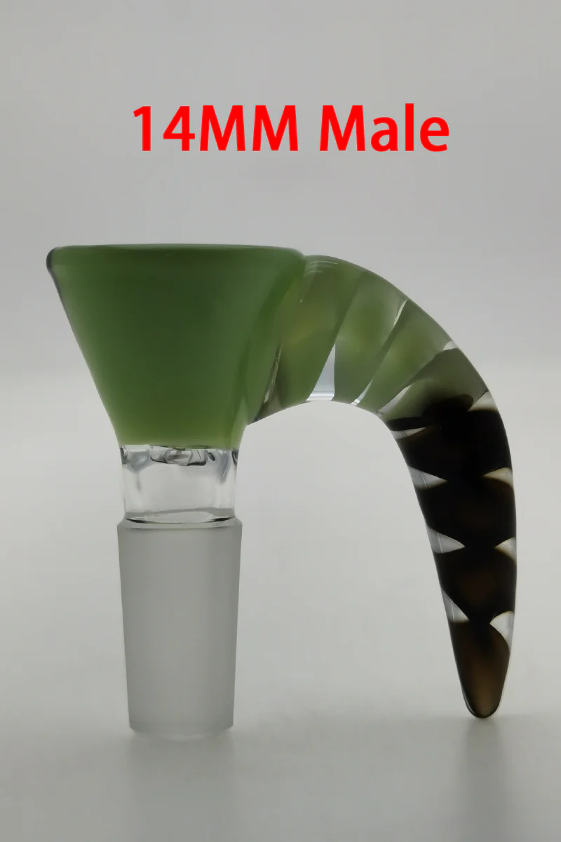 TAG - Tri Screen Bong Slide Bowl Piece with 16x46MM Horn Handle - Image 11