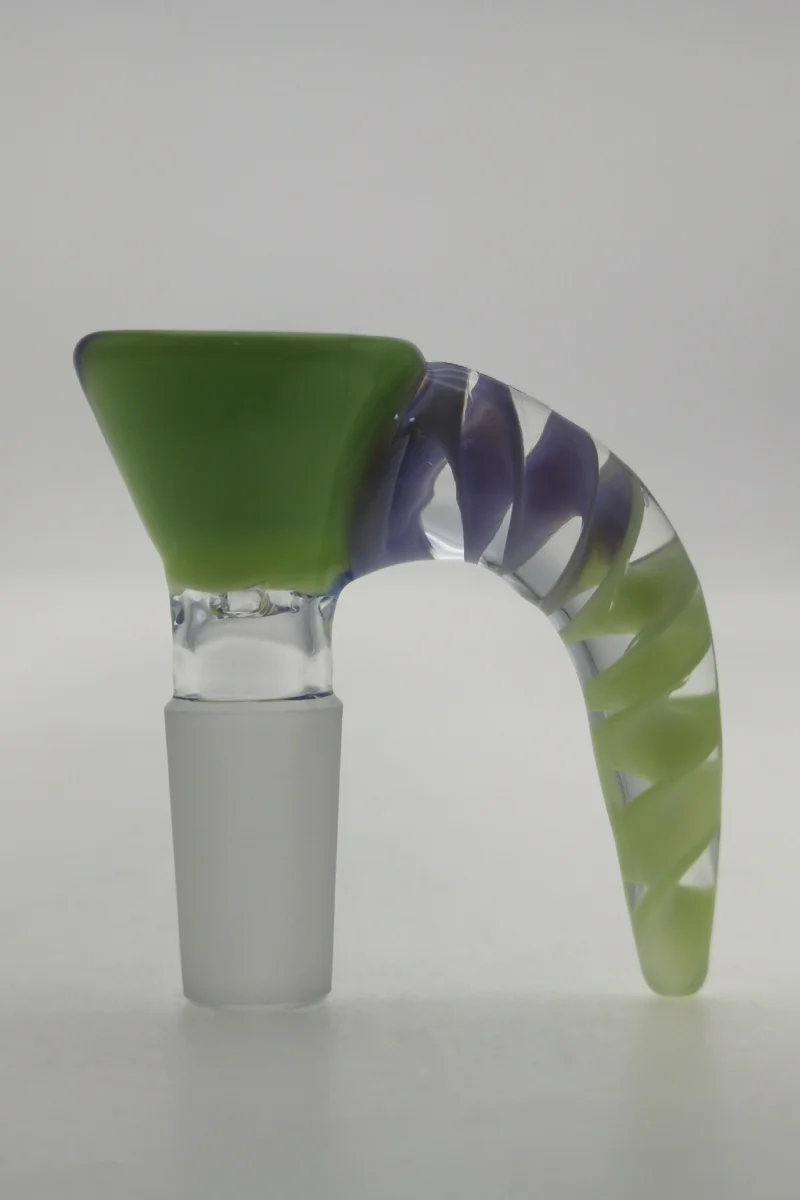 TAG - Tri Screen Bong Slide Bowl Piece with 16x46MM Horn Handle - Image 12