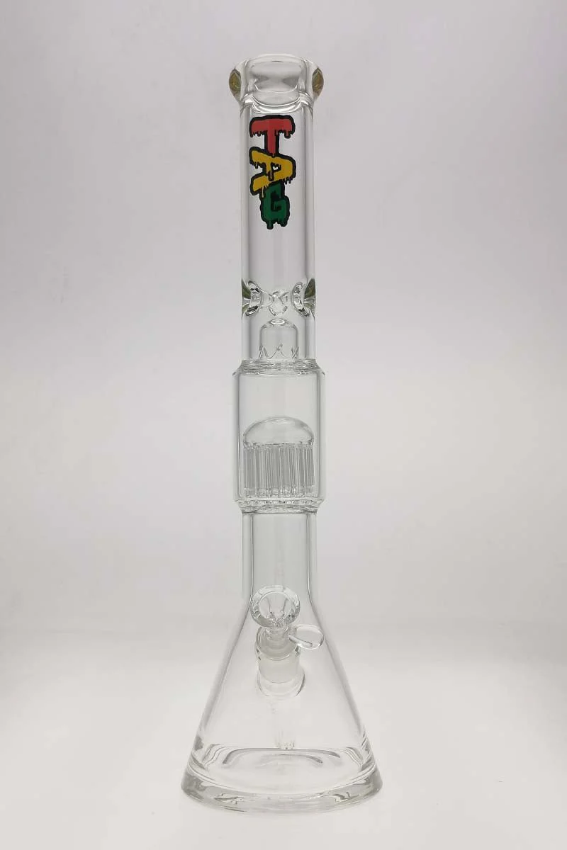 TAG - 19" Fixed 16 Arm Tree Beaker Bong 50x7MM - 18/14MM Downstem (4.25") - Image 12