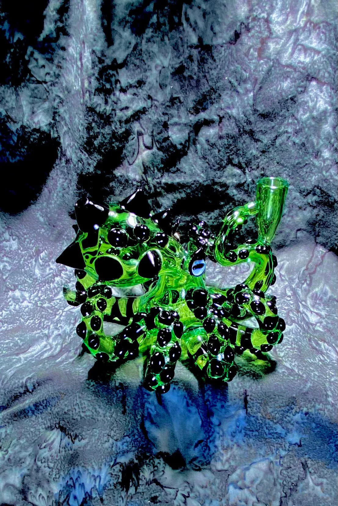 The Glass Cure - 4.25" Octopus Bubbler (400g) - Image 17