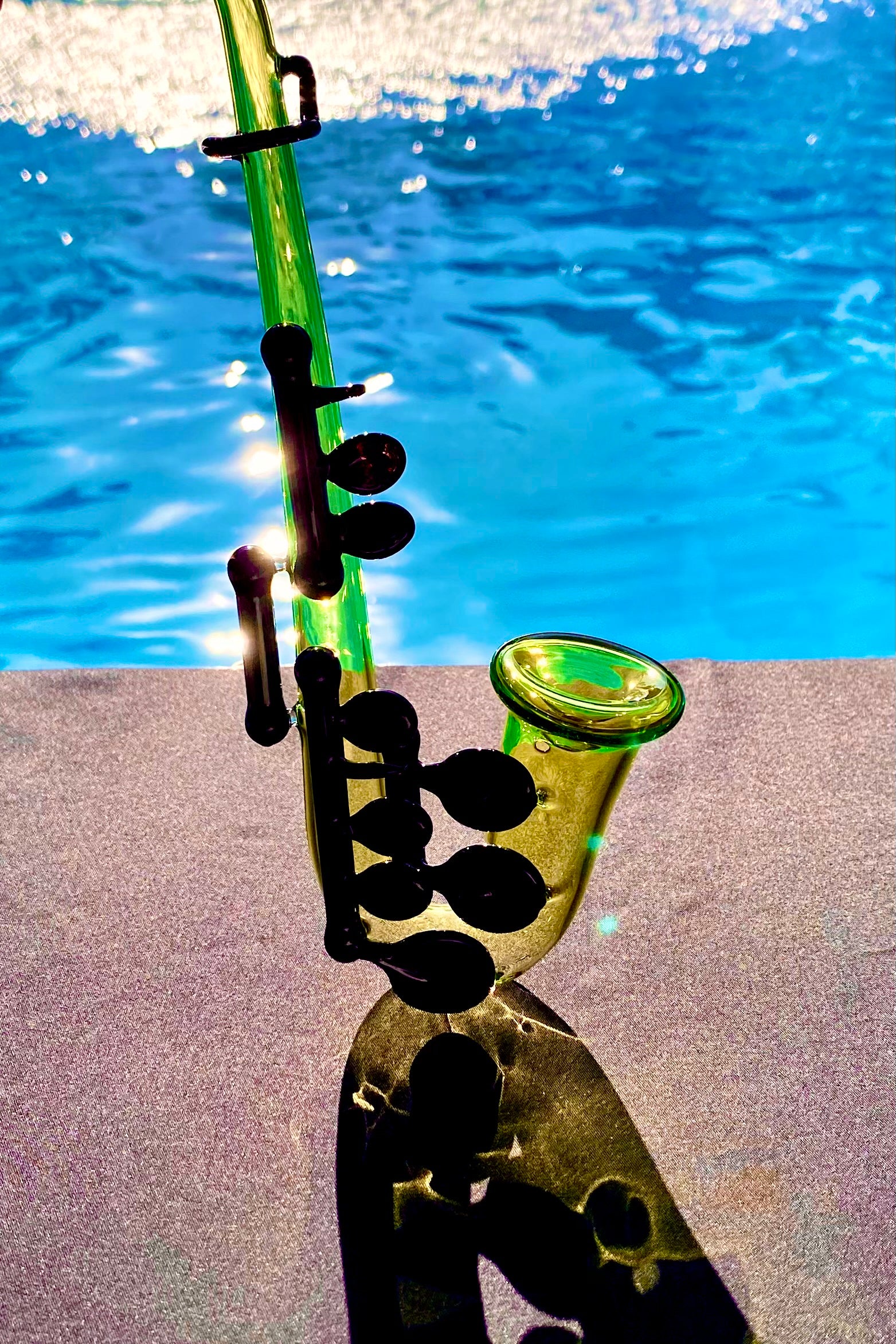 The Glass Cure - 9.50" Hillary - Where the Brass has Always Been Bigger Carb Hole: Left Side (145g)